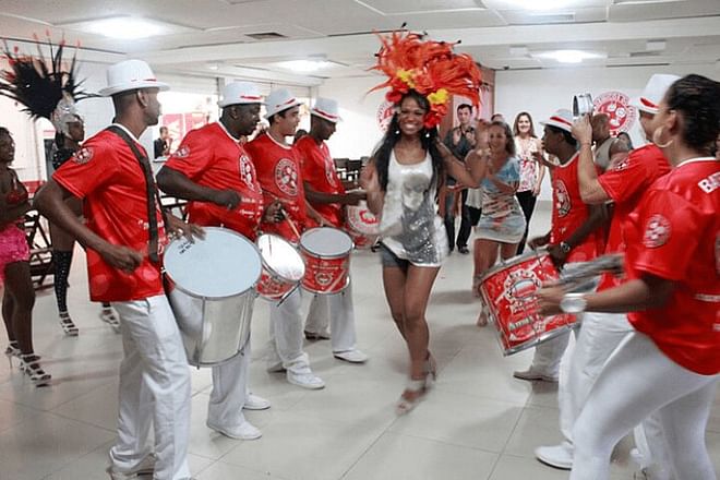 Experience the Vibrancy of Rio: Samba School Rehearsal with Cultural Insights and Traditional Dance