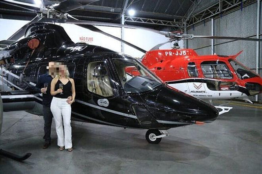 Exclusive Helicopter Flight with Romantic Lunch or Dinner at Italia Terrace Restaurant