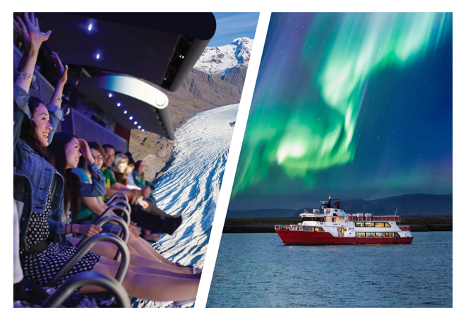 Icelandic Northern Lights Adventure: Cruise & Aerial Tour