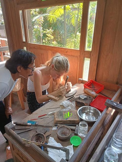 Two-Hour Silver Jewelry Workshop in Celuk Art Village