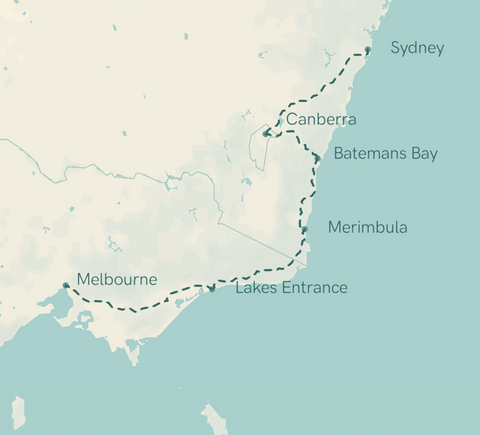 map of itinerary