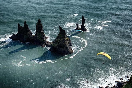 Reykjavik Paragliding Experience with South Coast Waterfalls Day Excursion